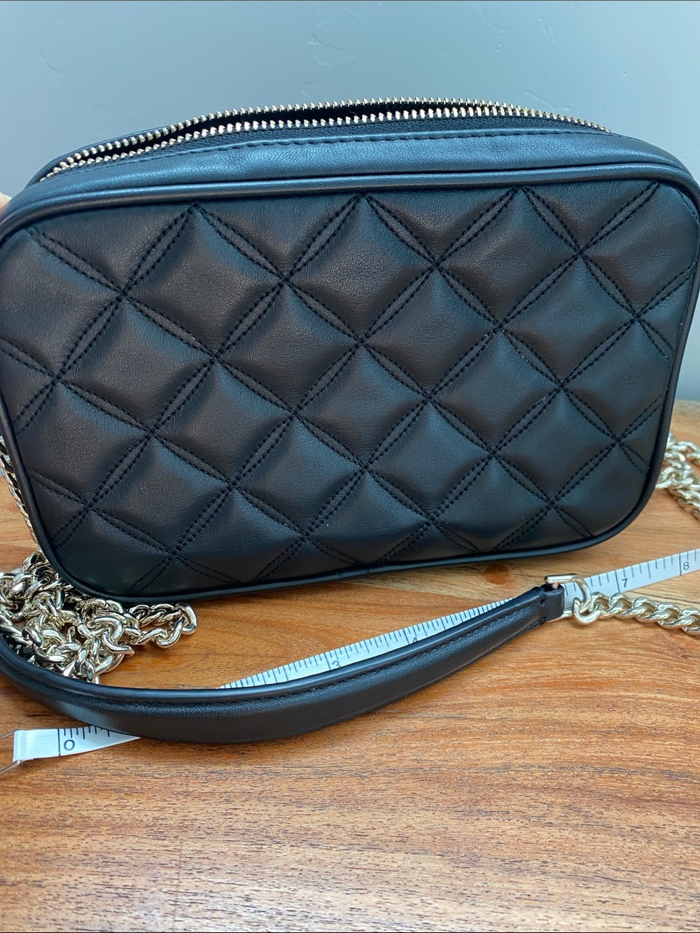 kate spade black quilted leather chain-strap crossbody - Picture 2 of 5